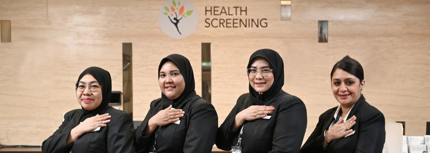 a team of health screening doctors and nurses at Gleneagles Hospital Kuala Lumpur